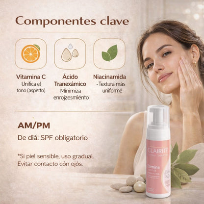 CLARITÉ DESPIGMENTANTE ACLARADOR — MEJORAR LA APARIENCIA DE MANCHAS — PLAN 30 DÍAS
