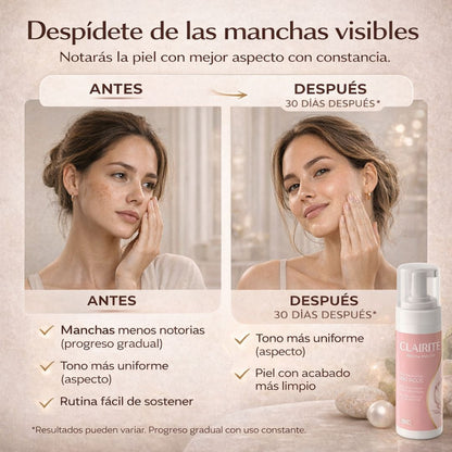 CLARITÉ DESPIGMENTANTE ACLARADOR — MEJORAR LA APARIENCIA DE MANCHAS — PLAN 30 DÍAS