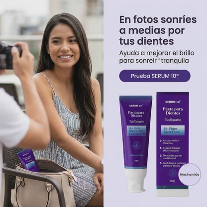 SERUM 10 PASTA DENTAL - RECUPERA EL BRILLO DE TUS DIENTES